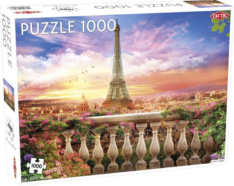 Tactic Puzzel Around the World: Eiffel Tower Parijs 1000 stukjes