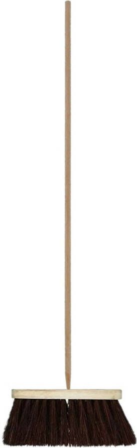 Talen Tools Buitenbezem FSC hout natuurvezel 28 cm 130 cm Bezem