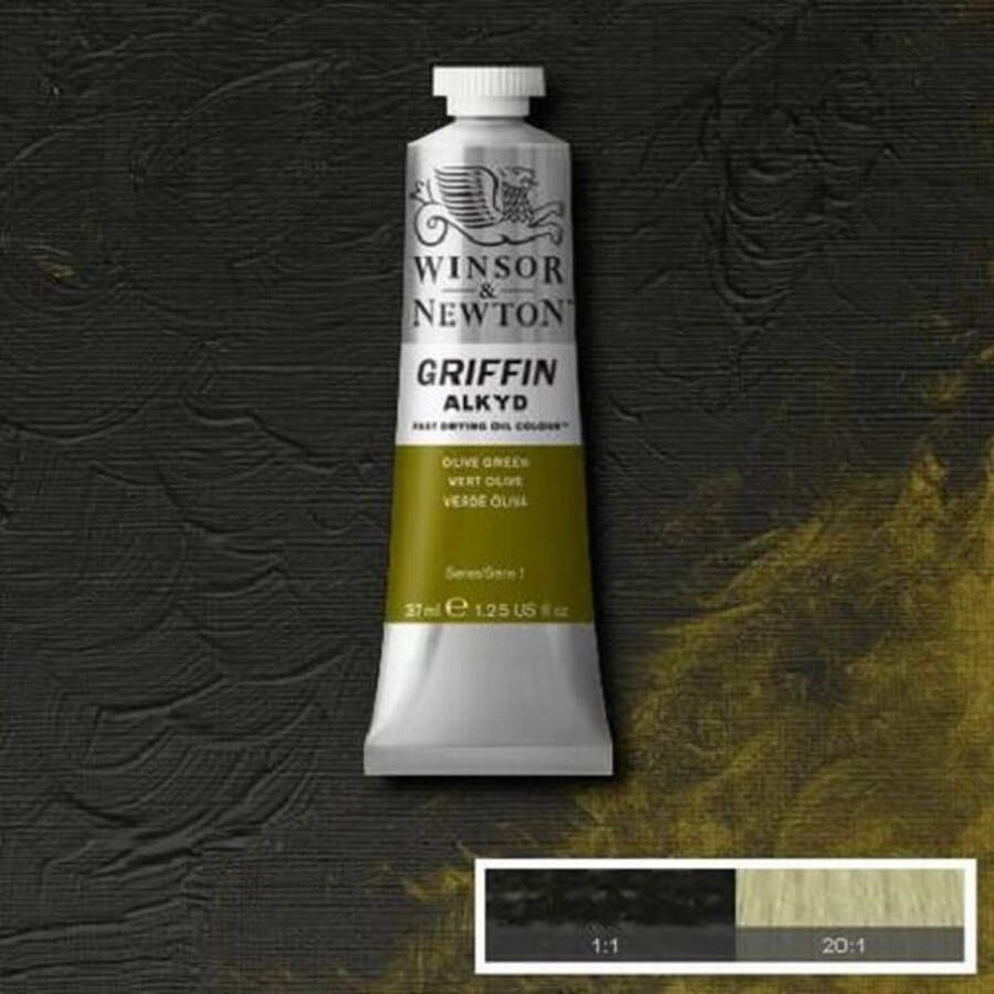 Winsor & Newton Griffin Alkyd Olieverf 37ML Olive Green 447