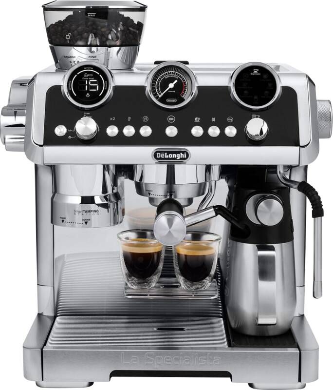 De Longhi EC9865.M Espressomachine 2 5 l Gemalen koffie Ingebouwde molen 1450 W Zilver