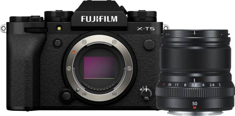 Fujifilm X-T5 Zwart + XF 50mm f 2.0 R WR